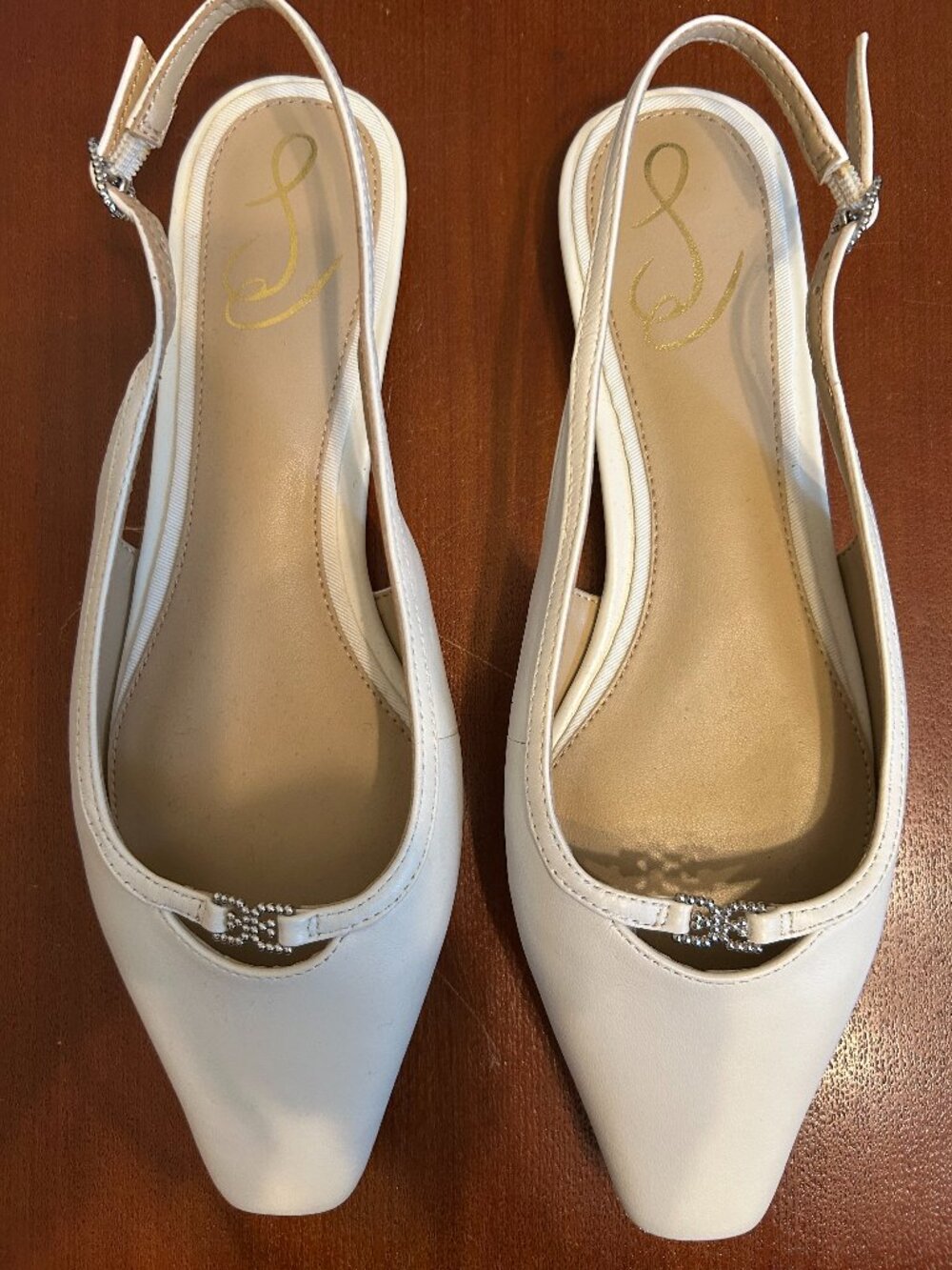 SAM EDELMAN Leather Sling-back Flats - NWT